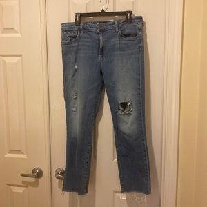 Kut from the Kloth -cropped/distressed Jean - size 14-gently worn